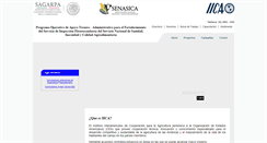 Desktop Screenshot of iica-senasica.com